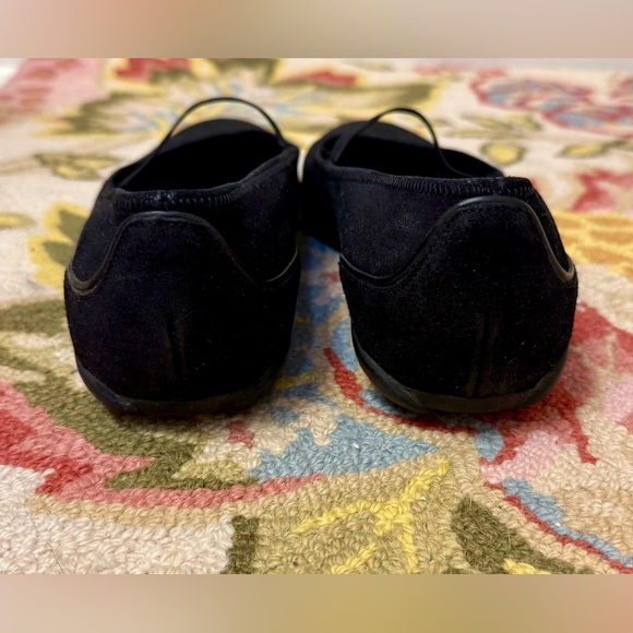 PRADA Vintage Balletcore Black Suede Mary Jane Ballerina Flats - Size 37/7 - Picture 7 of 16